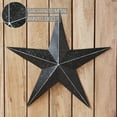thumbnail image 3 of VHC Brands Patriotic Faceted Metal Star Black Wall Hanging 24x24, Independence Day Decor, American Star Design, Distressed Appearance Metal Wall Hanging, Star Shape, Country, Charcoal Black, 3 of 6
