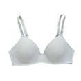 thumbnail image 1 of Bigersell Plus Size Lace Bralette with Underwire Women T-Shirt Bras Comfortable Breathable V-Neck Push-up Padded Bra Hook and Eye Bra Closure Everyday Bras Underwear Gray 42C, 1 of 5