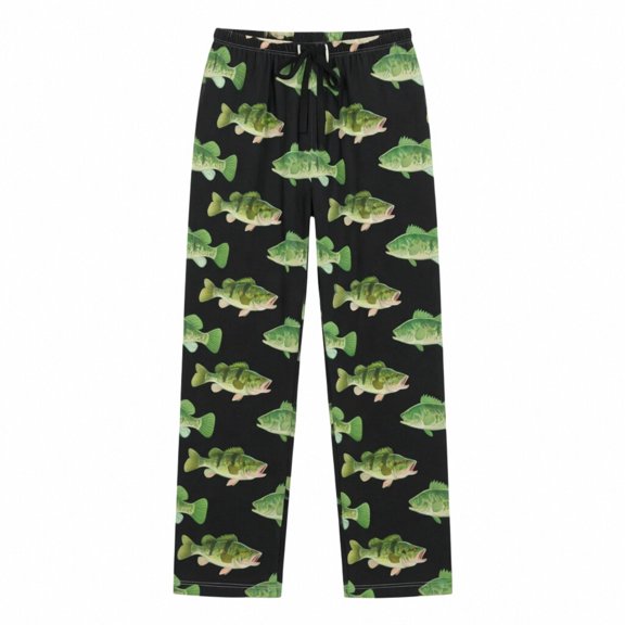 CONZONE Men's Pajama Pants Wide Leg Pjs Pants for Men Trendy Elastic Waist Graphic Soft Homewear Loungewear