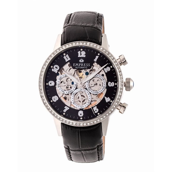 Reloj Empress Beatrice EMPEM2002 Correa de cuero Negro/Negro