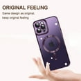 thumbnail image 5 of KOMI Magnetic Case for iPhone 15 Pro Max Case [Compatible with MagSafe] Full Camera Protection Clear Plating Luxury Cover for Women Men Soft TPU Bumper Drop Protective Phone Case (6.7"), Purple, 5 of 5