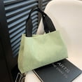 thumbnail image 3 of Bolso de mano informal para mujer, Bolso de compras sencillo de pana, Bolso para citas de ocio para mujer, 3 of 5