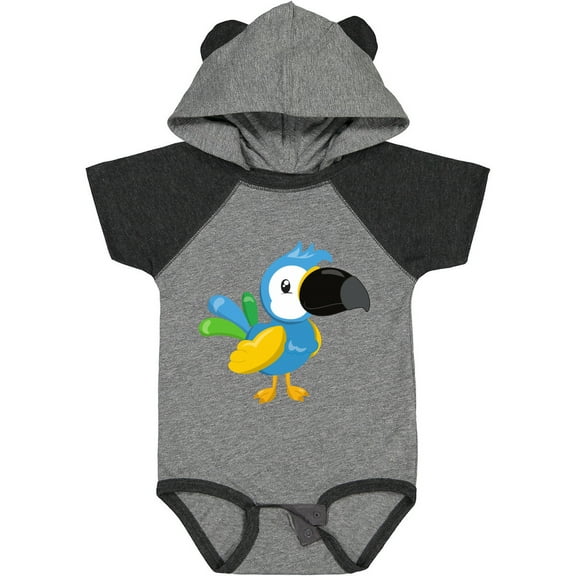 Inktastic Colorful Parrot, Tropical Parrot, Cute Parrot Boys or Girls Baby Bodysuit