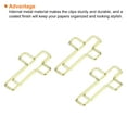 thumbnail image 4 of Unique Bargains 1 Paper Clip Cross-Shaped Cute Decorative Fun Clips Bookmarks 1.3 Inch Gold Tone, Pack of 20, 4 of 5