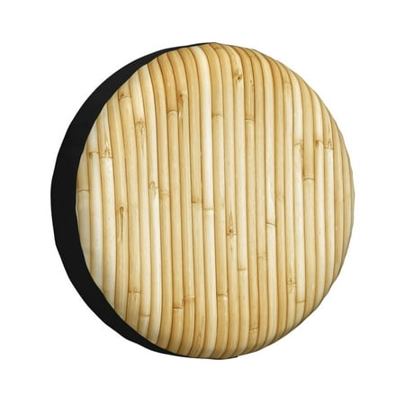 Gaeub Bamboo Wall 14-17in Tire Cover Spare Tire Cover for Camper Caravan Trailer Car Truck SUV Jeep-14 inch
