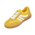 thumbnail image 2 of Women’s Retro Casual Sneakers with Gum Sole, Lightweight Walking Shoes, Soft Cushion Support, Lace-Up Everyday Trainers, 2 of 6