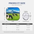 thumbnail image 3 of Windshield Sun Shade, Grazing Cows Mountain View Foldable Car Sun Shade Windshield for Front, 2 Pieces, 3 of 7