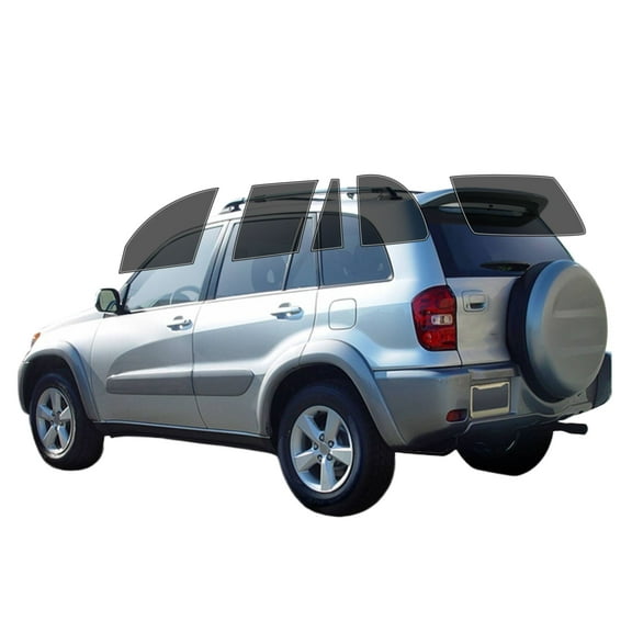 Haiy Co - PreCut 2Ply 35% Window Tint Film Kit For 2001-2005 Toyota Rav4 4Door -Side+Rear Window