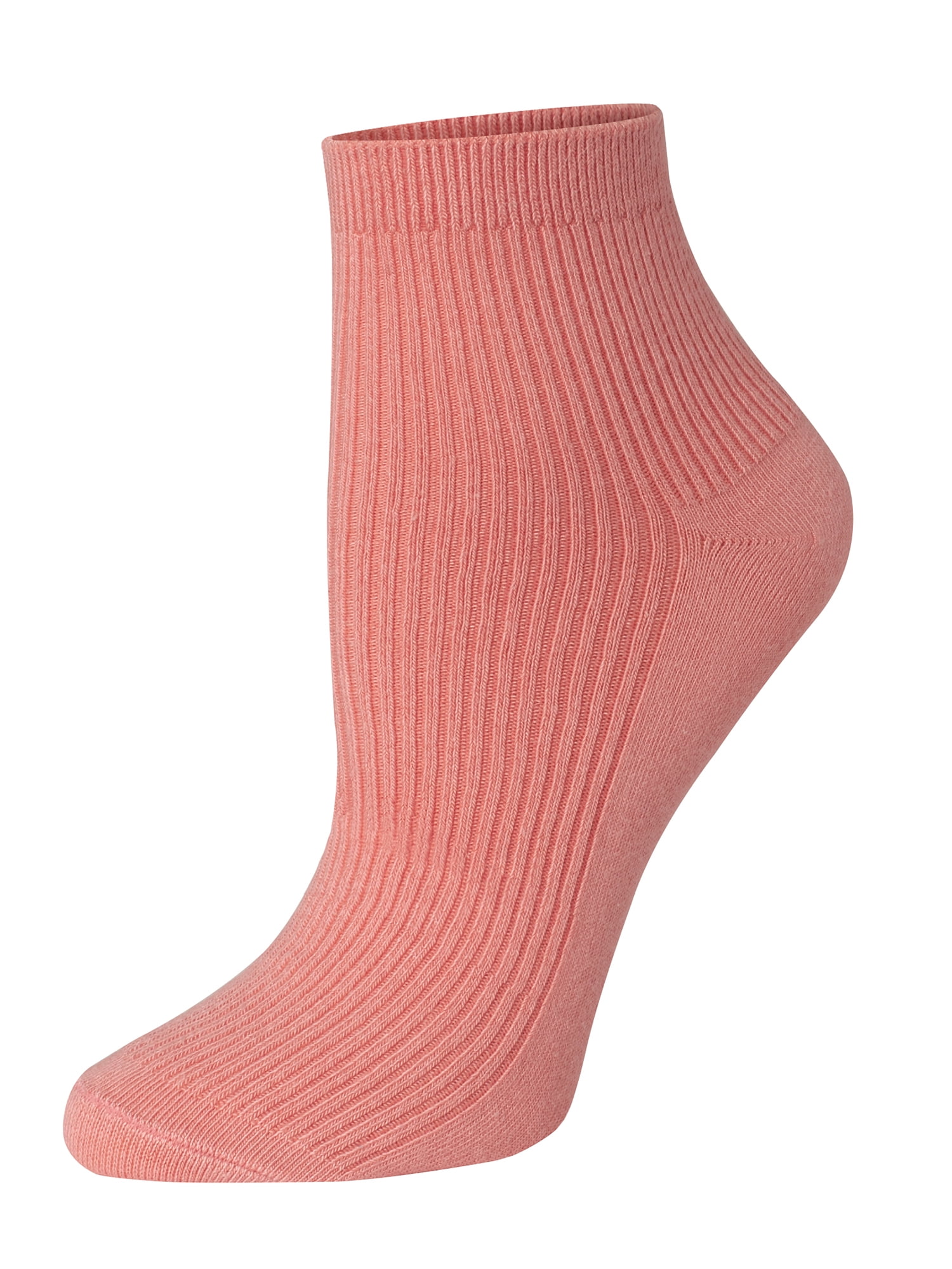 Hanes Women's Originals Supersoft Ankle Flat Knit Socks, Extended Size 6-Pack