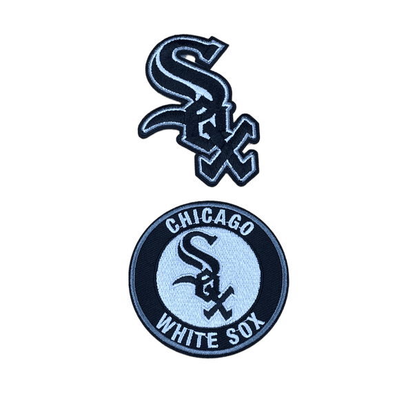 LOT SET OF 2 CHICAGO WHITE SOX MLB BASEBALL IRON ON PATCHES 3”x3”