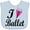 Blue, variant on Inktastic I Heart Ballet Dance Ballerina Girls Baby Bib