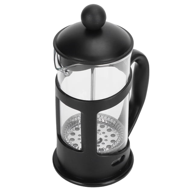 French Press Coffee Maker, Black Borosilicate Glass High Temperature French Press Coffee Press with Filter for Living Room, Office, Home Use