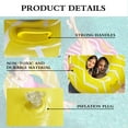 thumbnail image 3 of 2 Pack Inflatable Pool Tubes with handles, Yellow Pool Floaties for Adults, 39” Pink Swimming Floats for Teens, 3 of 7