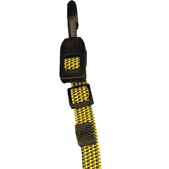 Everest Rubber 10-48" Adjustable Fat Strap Bungee Cord, 2 Count