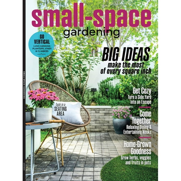 Small Space Gardening - Make The Most Of Every Square Inch, Vertical Hanging Planters, Vines, Climbers, Nooks, Seating Area, Window Boxes, Potting Lessons, Watering, Grow Herbs, Veggies, Fruits More