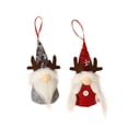 thumbnail image 1 of Irfora 2 uds., Sombrero de elfo, pareja, muñeca, cuerno, muñeca sin rostro, accesorios de decoración para árbol de Navidad, colgante de Navidad Irfora Decoración de muñeca sin rostro, 1 of 7