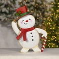 thumbnail image 4 of Set of 2 Friendly Metal Snowmen Figurines "Icy & Icesis", 4 of 7