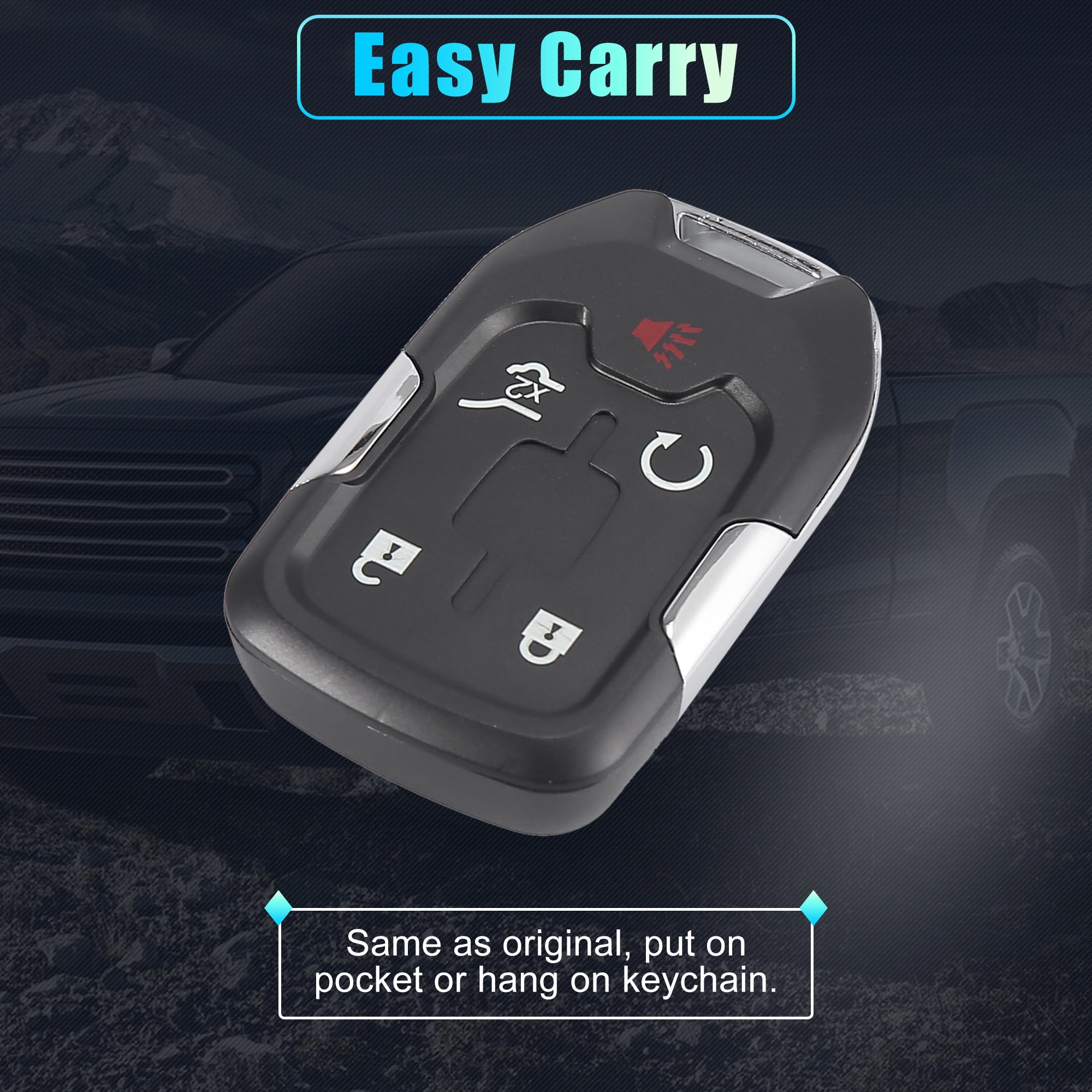Keyless Entry Remote Car Key Fob 5 Key Button HYQ1AA 13584502 315MHz for GMC Terrain 2018-2020