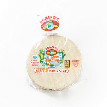 Romero's Super King Size Tortillas (50 Count), 75 oz