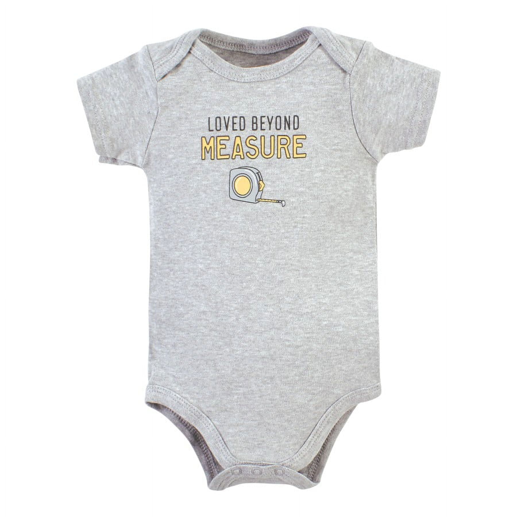 Hudson Baby Short Sleeve Bodysuits, 5-Pack, Newborn- 24 Months