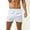 White, variant on TMOYZQ Mens Satin Boxer Shorts, Silk Feeling Sleep Shorts Underwear, Silky Pajama Bottoms Elastic Waist Tagless Breathable Cool Lounge Shorts