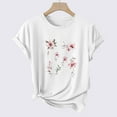 thumbnail image 4 of Floruhand Women's T Shirts Short Sleeve Tees Printed Graphic Loose Summer Tops for Womens Dressy Casual Cute Tops, 4 of 4
