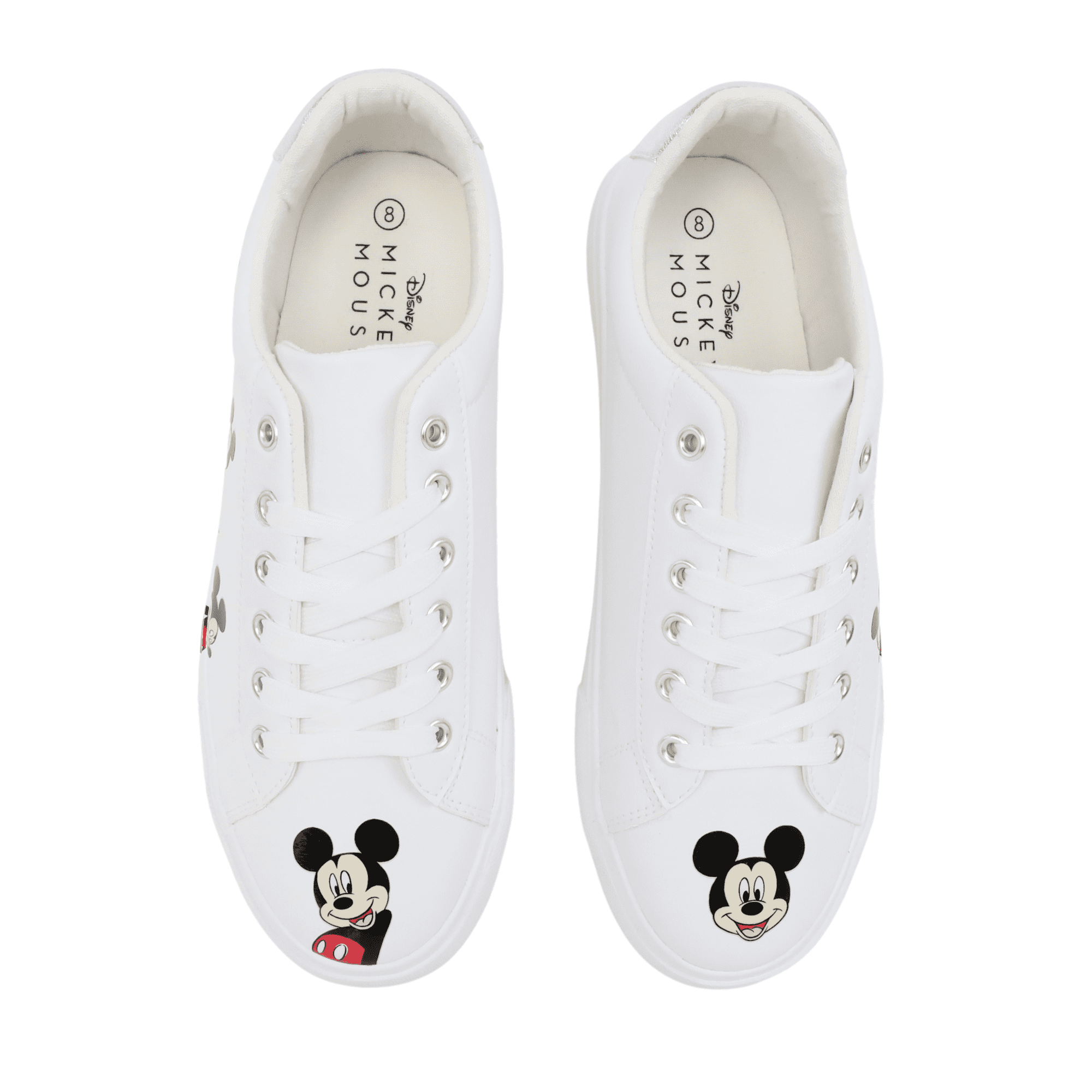 Disney Mickey Mouse Court Sneaker - Classic Black & White