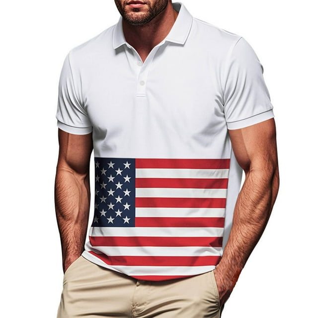 Aqestyerly Men's Leisure Pocket Button Flip Collar Top,Color Blocking Design,Versatile,Short Sleeve,Sporty,Lightweight,Breathable