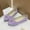 Purple, variant on Womens Pointed Toe Suede Ballet Flats Bow-Knot Slip-Ons Dressy Casual Comfortable Wear to Work Loafers Yellow 9.5(43)