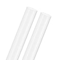 thumbnail image 1 of Tubo plástico transparente de 2 piezas, diámetro interno de 32 mm [1.26"] x diámetro externo de 34 mm [1.34"] tubos redondos de policarbonato rígido de alto impacto [305 mm/12 IN], 1 of 7