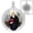 Silver, variant on Saint Benedict Scalloped Round Religious Medal Color - 2/3 Inch Size of Dime, Sterling Silver
