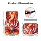thumbnail image 5 of Balery Red Sun Flame Fox Juego de 4 Alfombrillas para Auto, Revestimientos de Caucho Resistente, Diseño Antideslizante, 5 of 7
