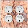 thumbnail image 1 of Metal Light Switch Plate Outlet Cover (Image of Marble Red MAR062), 1 of 13