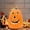 C, variant on Clearance Sale | Vintage Halloween Jack-O'-Lantern Plastic Hollow Pumpkin Table Decor, Indoor Outdoor Fall Party Supplies for Home