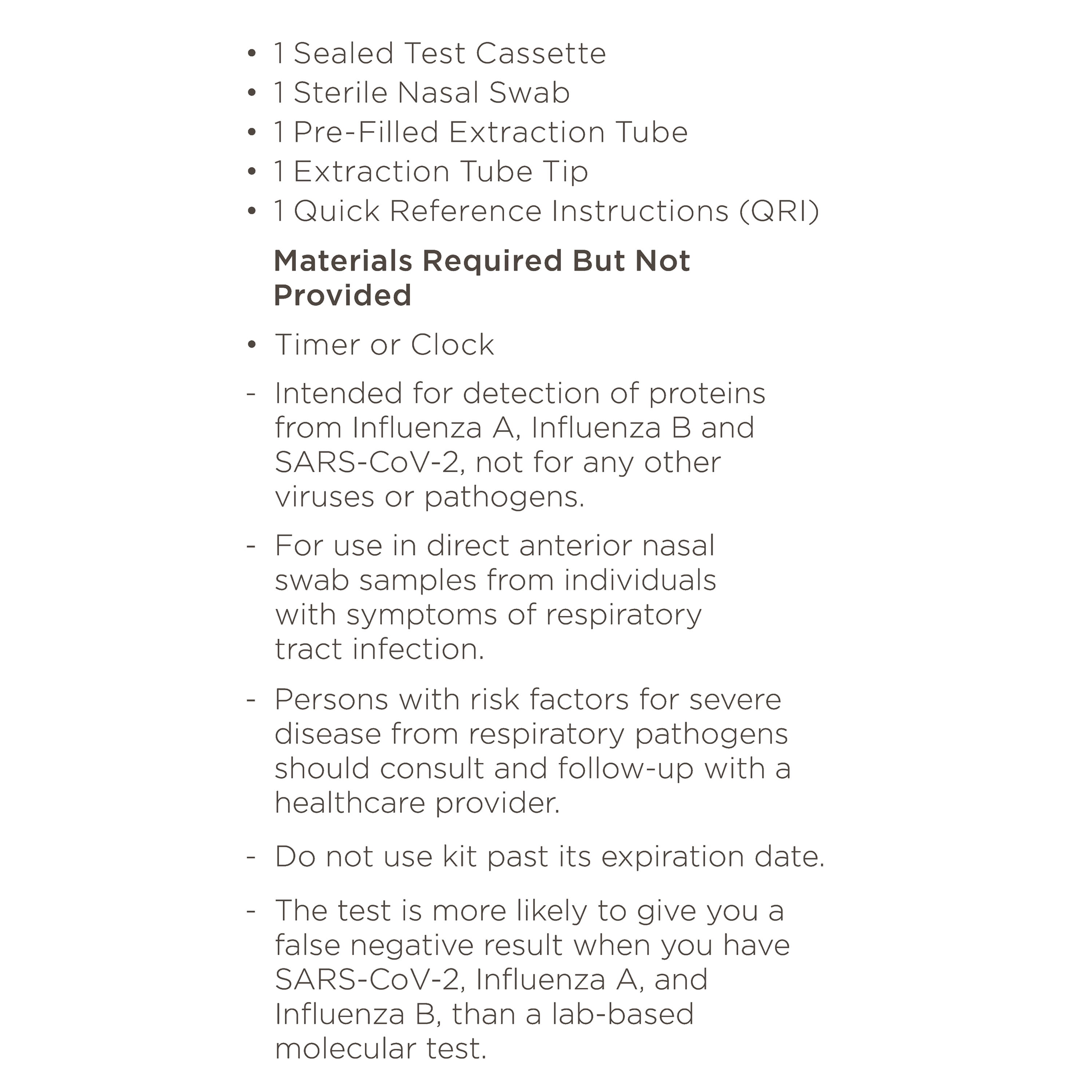 Equate COVID-19 & Flu A/B At-Home Antigen Test – OTC Rapid Test Kit, 1 Count
