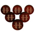 thumbnail image 1 of IBA Indianbeautifulart Boutons Gravés Rouges 10 Pcs Meubles Boutons en Bois Festonné Tiroir Rustique, 1 of 3
