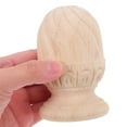 thumbnail image 3 of HONMEET Decorative Wood Finial Rail Baluster Accents in Khaki - 1 Pack for Home Improvement, Crafts, and Woodworking Projects, 3 of 5