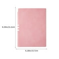 thumbnail image 3 of Btomtd A5 Solid Color Perforated Notebook Diary, Thick Work Notebook 200 Pages, Hardcover Dorian Paper Notebook, Pink, 3 of 7
