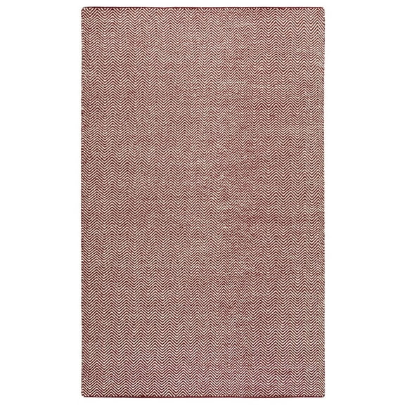 Gatney Rugs Pointe Area Rug TW2967 Burgundy Chevron Angled 3' x 5' Rectangle