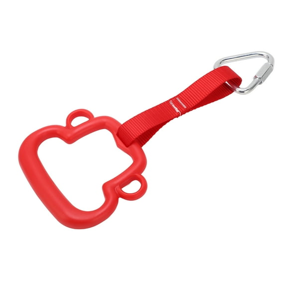Swing Bar Ring, Comfortable Grip Bearing Capacity Kids Gymnastic Ring Nylon Webbing For Climbing Frames Red,Blue,Black