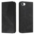 thumbnail image 1 of Funda tipo cartera de cuero magnético texturizado con patrón en S para iPhone 6, 7, 8, SE2 y SE3: alta resistencia magnética, ranuras para tarjetas, antiarañazos y protección duradera., 1 of 5