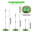 thumbnail image 2 of CUITING Taihexin 46‘‘ Microfiber Car Wash Brush Mop Kit  Mitt Sponge with Long Handle  Car Cleaning Supplies Duster Washing Car Tools  2 Chenille Scratch-Free Replacement Head Aluminum Al, 2 of 6