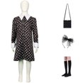 thumbnail image 1 of Adams Robe Sauce cos Famille Robe Sauce Noire Wednesday Adams Robe cosplay Famille Adams, 1 of 7
