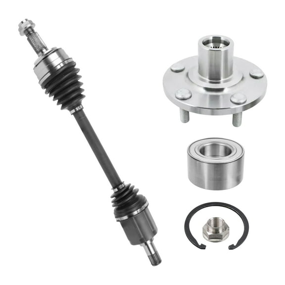 AutoShack Front Left CV Axle Shaft Wheel Hub Bearing Assembly Replacement for 2003-2007 Honda Accord FWD Driver Side 5-Lug 5 HUB010200128