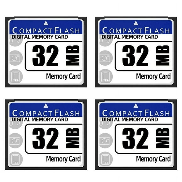 4X Carte Mémoire Flash Compacte 32 Mo pour Appareil Photo, Machine Publicitaire, Carte d'Ordinateur Industrielle