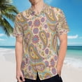 thumbnail image 5 of High Quality Hawaiian Shirts for Men Short Sleeve Aloha Beach Shirt Floral Summer Casual Button Down Shirts Blouses 8EOD6D, 5 of 7
