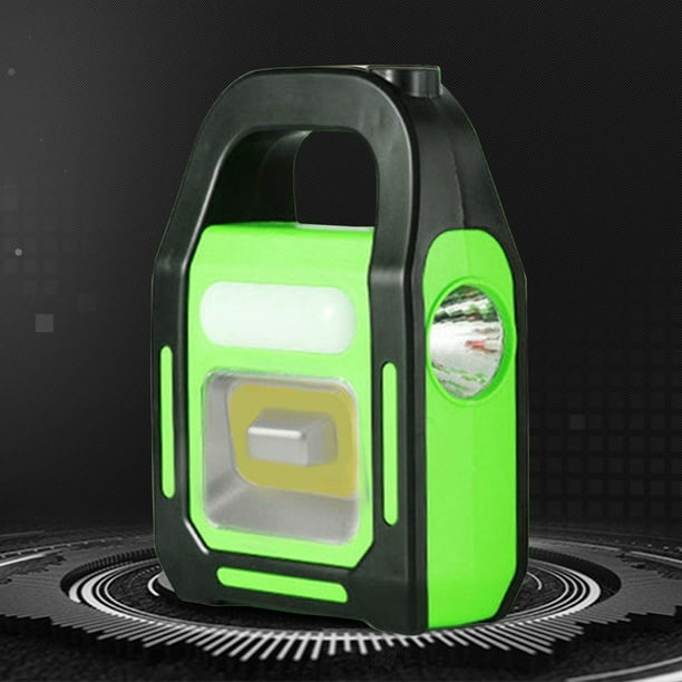 Lámpara solar portátil para exteriores, lámpara de trabajo portátil, energía solar, USB, carga de emergencia, resistente a la lluvia, para acampar al aire libre.