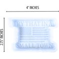thumbnail image 3 of Try It In A Small Town Car Freshie Silicone Mold 2.75 x 4 x 0.8 Manly American Flag Drip Oven Safe 450 F Scented Aroma Beads Country Music Quotes, 3 of 5