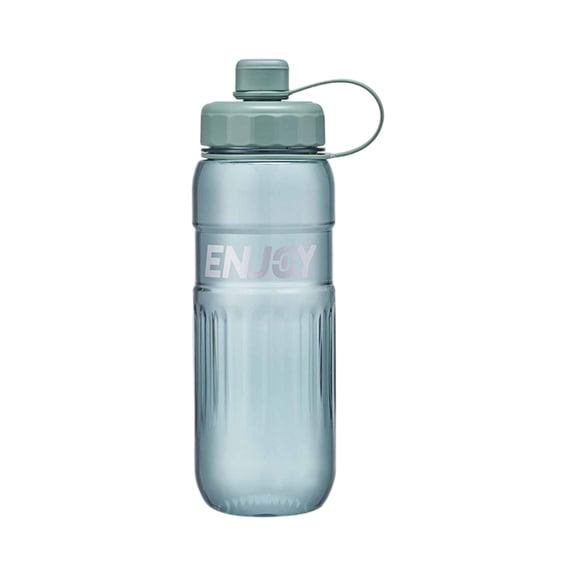 Reusable Plastic Water Bottle with Screw Top Lid Leak Resistant Sports Bottle for Gym Office Travel Outdoor Use