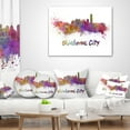 thumbnail image 4 of Designart Oklahoma Skyline - Cityscape Throw Pillow - 12x20, 4 of 5